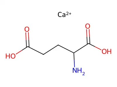 Calcium DL-glutamate (1:1) structure