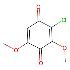 2-Chloro-3,5-dimethoxycyclohexa-2,5-diene-1,4-dione structure