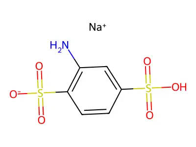 1,4-Benzenedisulfonic acid, 2-amino-, sodium salt (1:?) structure