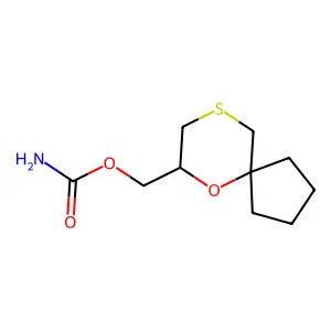 1-噁-4-硫杂螺[4.5]癸烷-2-基甲基氨基甲酸酯 structure