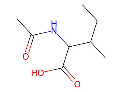 N-(1-Hydroxyethylidene)isoleucine structure