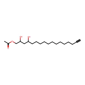 16-Heptadecyne-1,2,4-triol, 1-acetate, (2S,4S)- structure