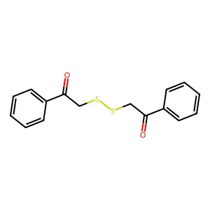 Benzoylmethyl disulfide structure
