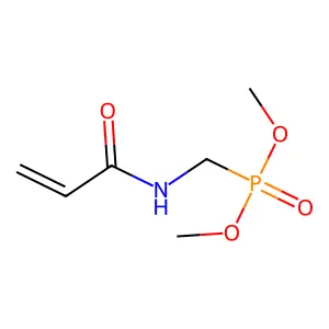 Dimethyl (((1-oxoallyl)amino)methyl)phosphonate structure