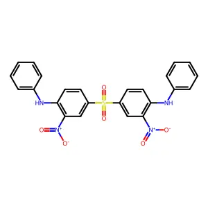 N,N'-[Sulfonylbis(2-nitro-4,1-phenylene)]dianiline structure