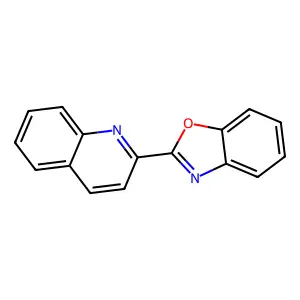Quinoline, 2-(2-benzoxazolyl)- structure