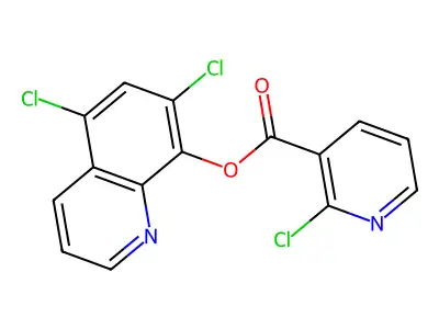 5,7-Dichloro-8-quinolyl 2-chloronicotinate structure