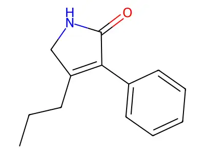 1,5-Dihydro-3-phenyl-4-propyl-2H-pyrrol-2-one structure