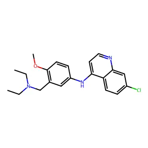 7-Chloro-N-(3-((diethylamino)methyl)-4-methoxyphenyl)-4-quinolinamine structure