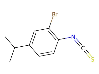 2-Bromo-4-isopropylphenyl isothiocyanate structure