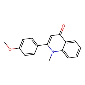 2-(4-methoxyphenyl)-1-methyl-4(1H)-quinolinone structure