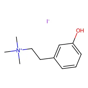 (3-羟苯乙基)三甲基碘化铵 structure