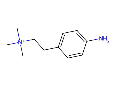 4-Aminophenethyltrimethylammonium structure