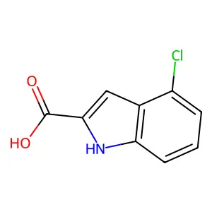 4-氯-1H-吲哚-2-甲酸 structure