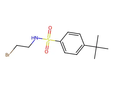 N-(2-bromoethyl)-4-tert-butylbenzenesulfonamide structure