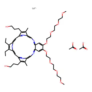 Gadolinium texaphyrin (PCI-0120) structure