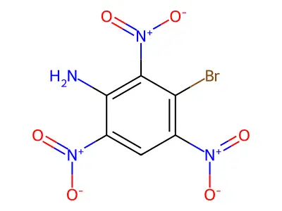 Benzenamine, 3-bromo-2,4,6-trinitro- structure