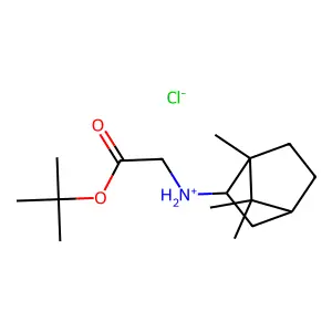 Glycine, N-2-bornyl-, tert-butyl ester, hydrochloride, endo-(+-)- structure
