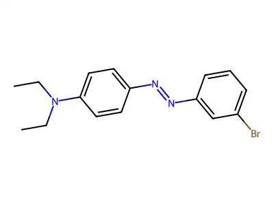 4-[(3-bromophenyl)diazenyl]-N,N-diethylaniline structure