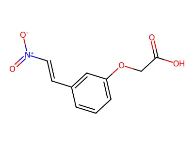 Acetic acid, 2-[3-(2-nitroethenyl)phenoxy]- structure