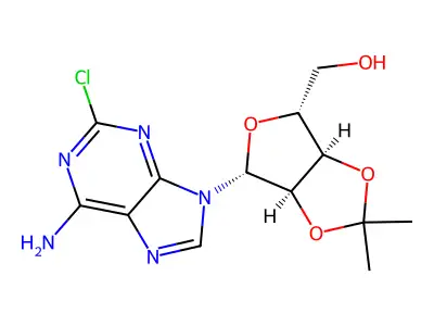 2-Chloroadenosine-2',3'-acetonide structure