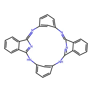 Dicarbahemiporphyrazine structure