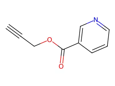 Prop-2-ynyl nicotinate structure