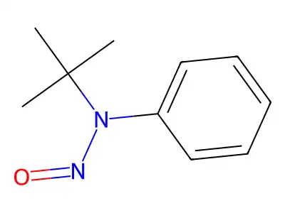 N-Tert-butyl-N-nitrosoaniline structure