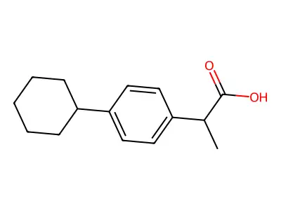 4-环己基-alpha-甲基苯乙酸 structure