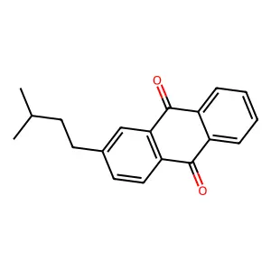 9,10-Anthracenedione, 2-(3-methylbutyl)- structure