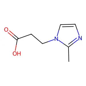 3-(2-methyl-1H-imidazol-1-yl)propanoic acid structure