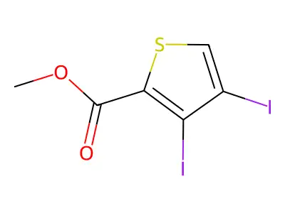 Methyl 3,4-diiodothiophene-2-carboxylate structure