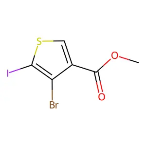 Methyl 4-bromo-5-iodothiophene-3-carboxylate structure
