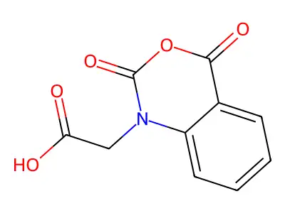 N-carboxymethylisatoic anhydride structure