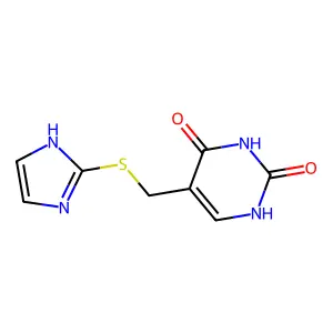Uracil, 5-((imidazol-2-ylthio)methyl)- structure