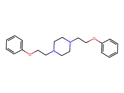 1,4-Bis(2-phenoxyethyl)piperazine structure