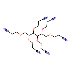 1,2,3,4,5,6-hexakis-O-(2-cyanoethyl)hexitol structure