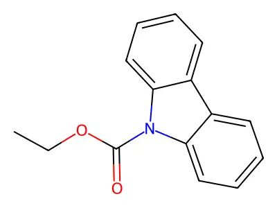 9H-Carbazole-9-carboxylic acid, ethyl ester structure