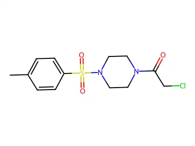 2-Chloro-1-[4-(4-methylbenzenesulfonyl)piperazin-1-yl]ethan-1-one structure