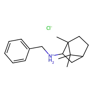2-Bornanamine, N-benzyl-, hydrochloride, endo-(+-)- structure
