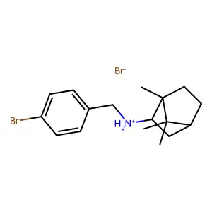 2-Bornanamine, N-(p-bromobenzyl)-, hydrobromide, endo-(+-)- structure