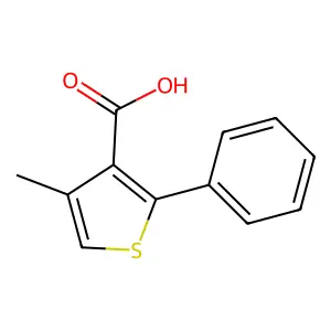 4-Methyl-2-phenyl-3-thiophenecarboxylic acid structure