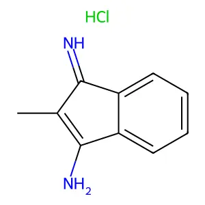 1-Imino-2-methylinden-3-amine monohydrochloride structure