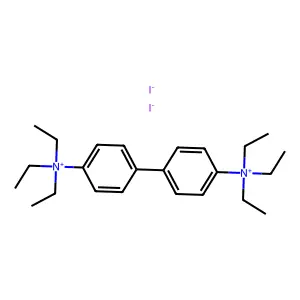 Ammonium, 4,4'-biphenylylenebis(triethyl-, diiodide structure