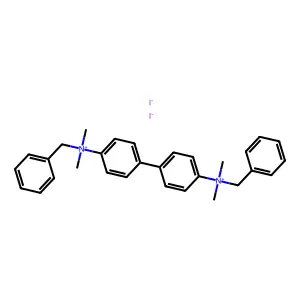 Ammonium, 4,4'-biphenylylenebis(benzyldimethyl-, diiodide structure