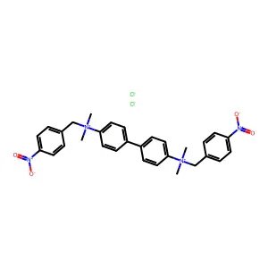 Ammonium, 4,4'-biphenylylenebis(dimethyl(p-nitrobenzyl)-, dichloride structure