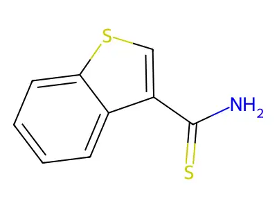 1-Benzothiophene-3-carbothioamide structure