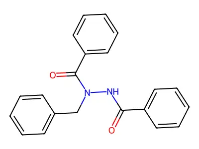 Hydrazine, 1,2-dibenzoyl-1-benzyl- structure