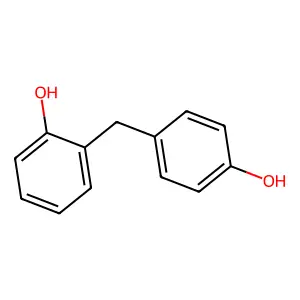 2,4'-Dihydroxydiphenylmethane structure
