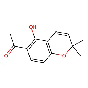 1-(5-Hydroxy-2,2-dimethylchromen-6-yl)ethanone structure